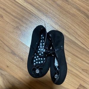 Black baby shoes